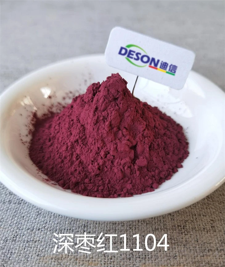 Stakleni pigment ljubičastocrvene boje otporan na visoke temperature